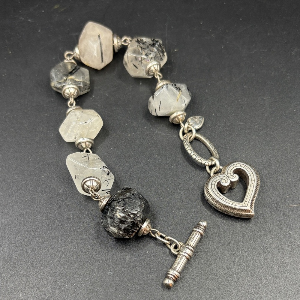 BRIGHTON QUARTZ BRACELET HEART TOGGLE